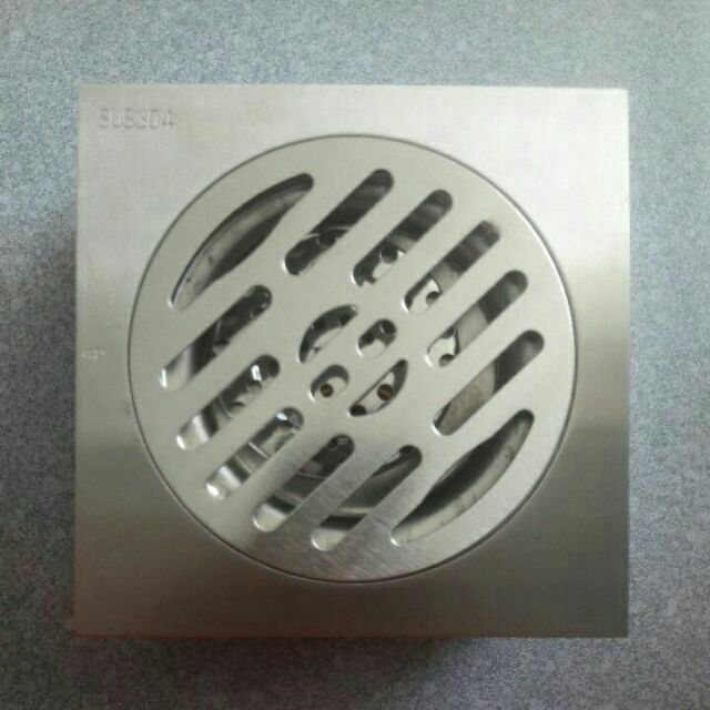 Thoát sàn ngăn mùi, chống hôi, chống tràn ngược (1 chiều) 15x15cm Inox Sus 304 ThaiLand