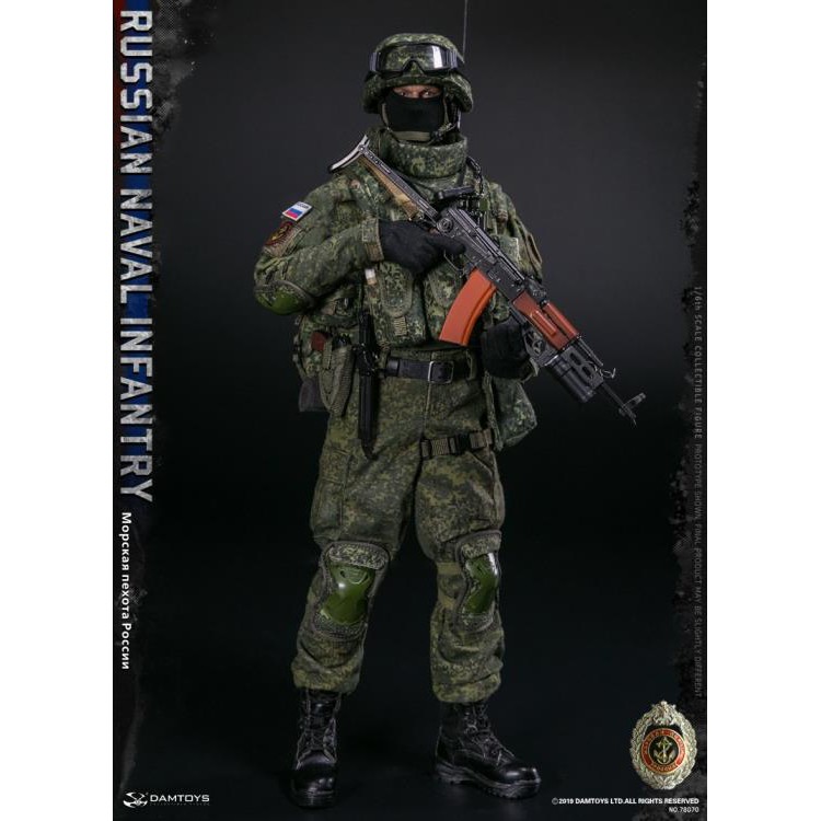 Mô hình lính quân sự Russian Naval Infantry 78070 1/6 phiên bản thường và phiên bản đặc biệt của Damtoys Dam toys