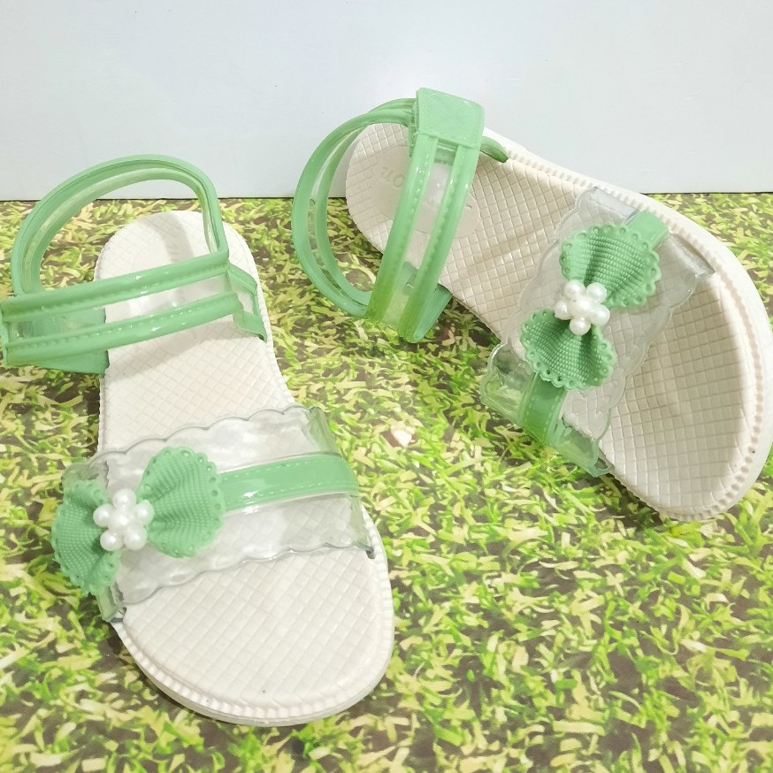 SANDAL NƠ HOA NGỌC SIÊU MỀM BÉ GÁI