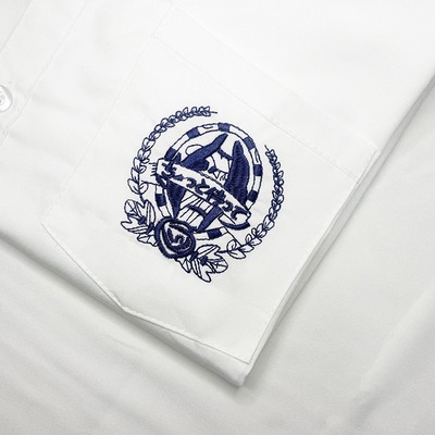 Áo sơ mi trắng phong cách đồng phục học sinh tay ngắn/ tay dài tùy chọn