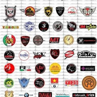 Decal xe máy khổ A1 - 1095 miếng