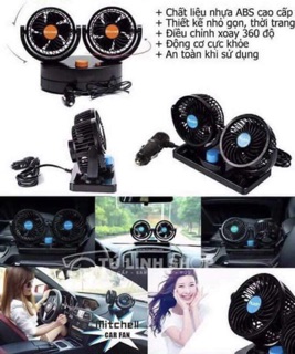 Quạt gắn trên xe oto
