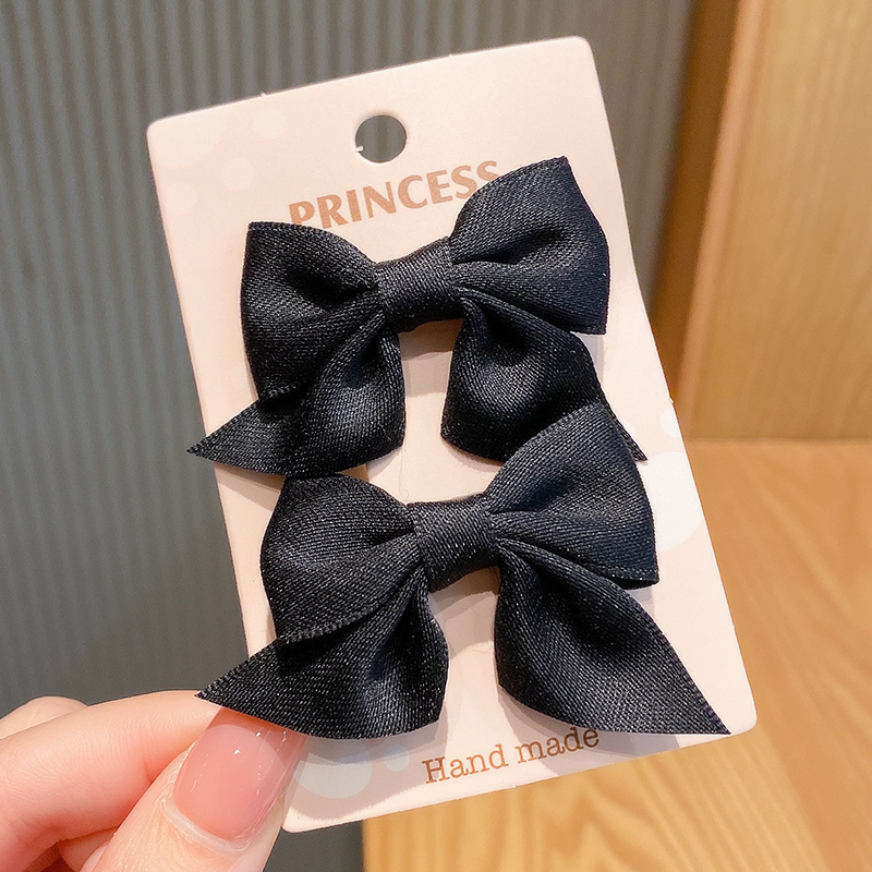 Kẹp tóc hình nơ xinh xắn nhiều màu sắc phong cách Hàn Quốc