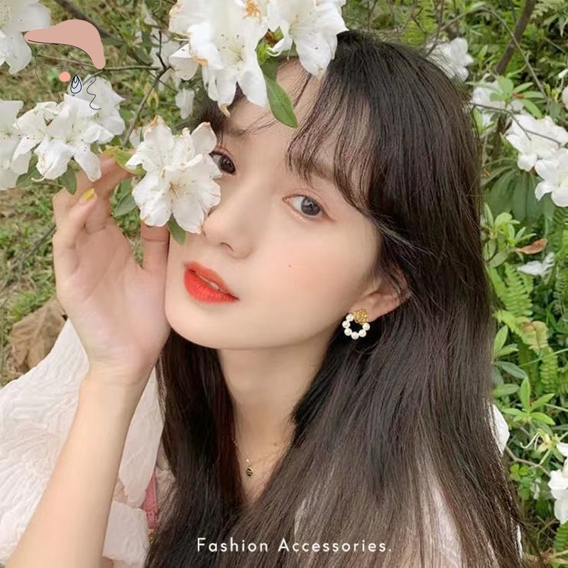 Bông Tai Mạ Bạc 925 Kiểu Dáng Đơn Giản Thời Trang Dành Cho Nữ