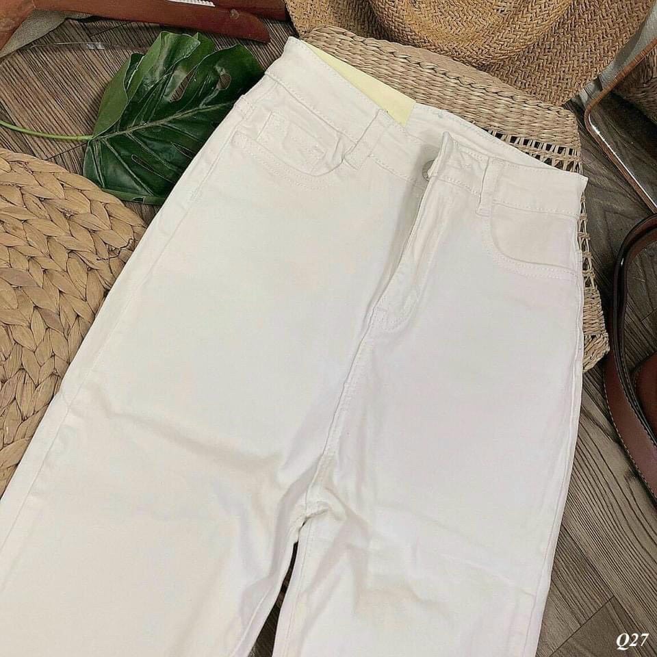 Quần jean nữ ống ôm lưng cao dáng ôm skinny,quần jeans bò nữ cạp cao dáng ôm