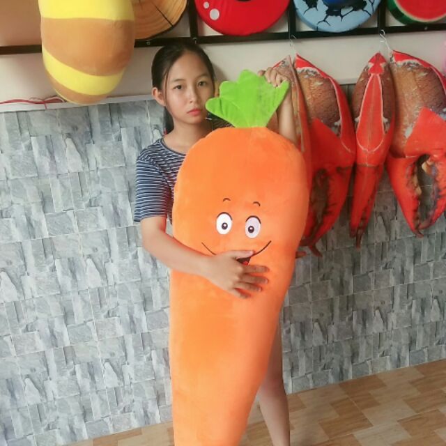 Gối ôm 3d carot 1m1