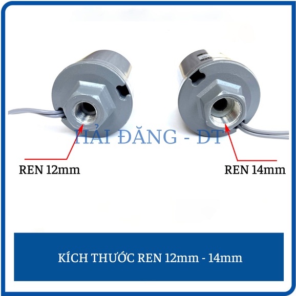 Rơ le máy bơm nước, Rơ le máy bơm tăng áp ren 12mm - 14mm