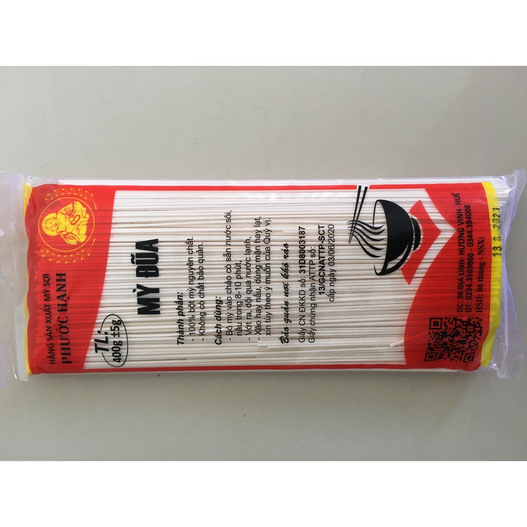 Mỳ đũa Phước Hạnh 400gr - Đặc sản Huế