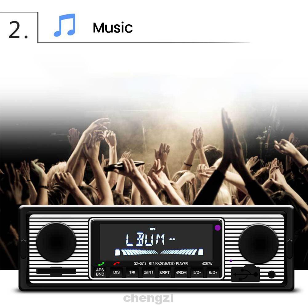 Radio Kết Nối Bluetooth Có Màn Hình Lcd Hiển Thị Phong Cách Retro