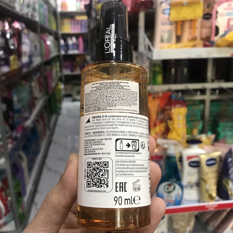 Tinh Dầu Chăm Sóc Tóc Hư Tổn L’oreal 90ml