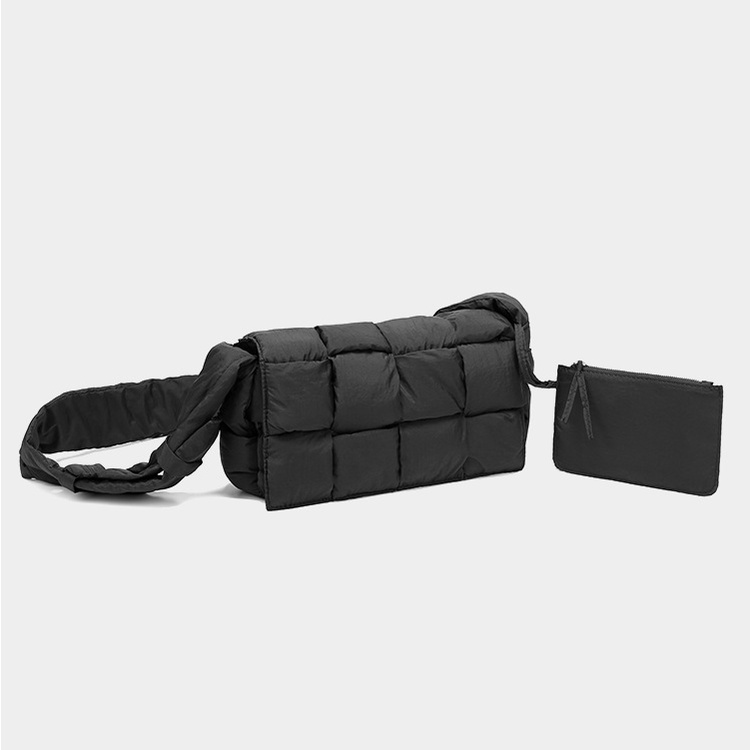 Túi xách nam đeo chéo thời trang giỏ trần bông màu sắc cặp xanh lá, ghi phong cách vải mềm hottrend ullzang MINA