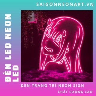 Đèn trang trí led neon sign hình ZERO TWO