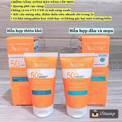 Kem chống nắng Avene Cleanance - Fluide bản mới 2022