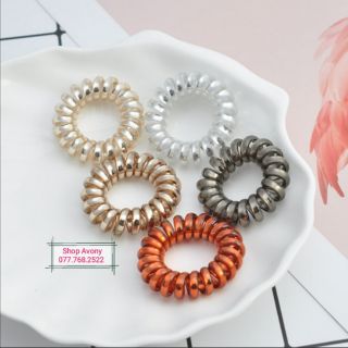 Combo 10 cột tóc lò xo (dây điện thoại) size nhỏ