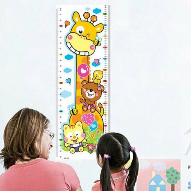 Decan thước đo chiều cao cho bé
