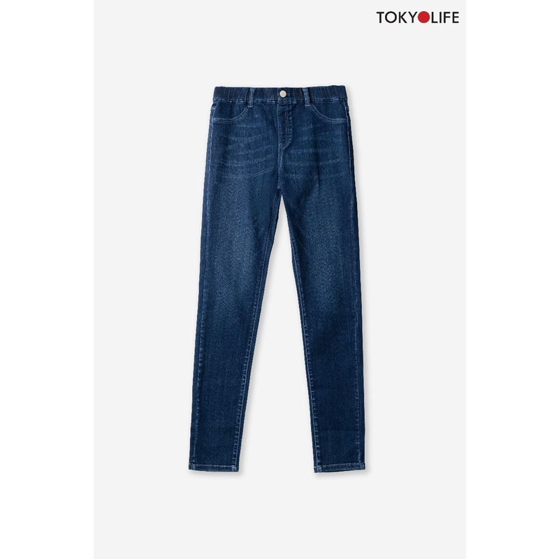 Quần Leggings Jean Nữ dáng dài cạp chun TOKYOLIFE I9JEA004I | BigBuy360 - bigbuy360.vn