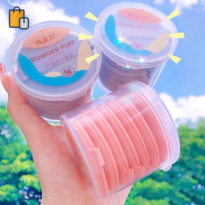 Set 7 Mút Tán Kem Nền Ướt Và Khô Trang Điểm Làm Đẹp Tiện Dụng OUYOU