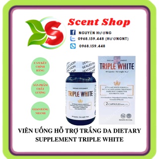 Viên uống hỗ trợ trắng da dietary supplement triple white