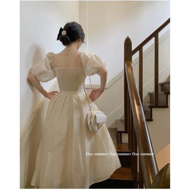 [Ảnh thật/Video]Đầm Annababy dự tiệc sang chảnh Đầm dáng dài xếp li ngực form thướt tha nhẹ nhàng