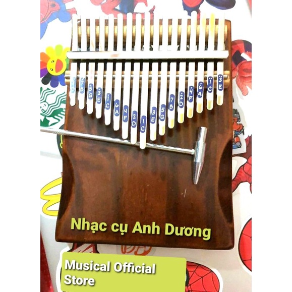 Đàn Kalimba 17 phím loại đặc biệt sơn 3 lớp - Tặng búa chỉnh âm