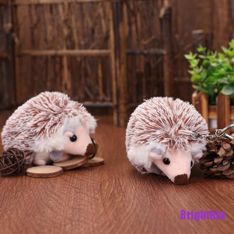 Móc khóa hình nhím nhồi bông đáng yêu 10cm