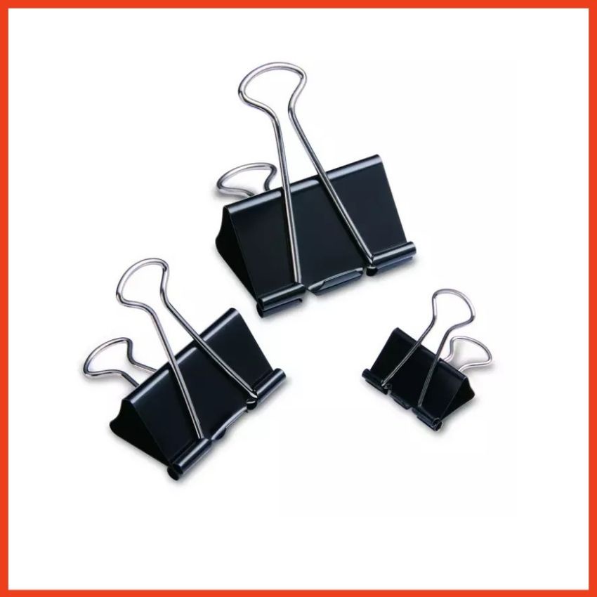 Kẹp Giấy 32mm Kẹp Bướm SLECHO Hộp 12 Cái Kẹp bướm Gim giấy Là Vật Dụng Thông Dụng Trong Mọi Văn Phòng, Bàn Làm Việc