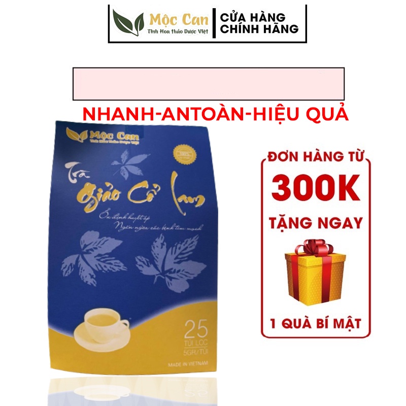 Trà túi lọc Giảo Cổ Lam ổn định huyết áp, giảm mỡ máu , ngăn ngừa xơ vữa mạch máu, bình ổn huyết áp