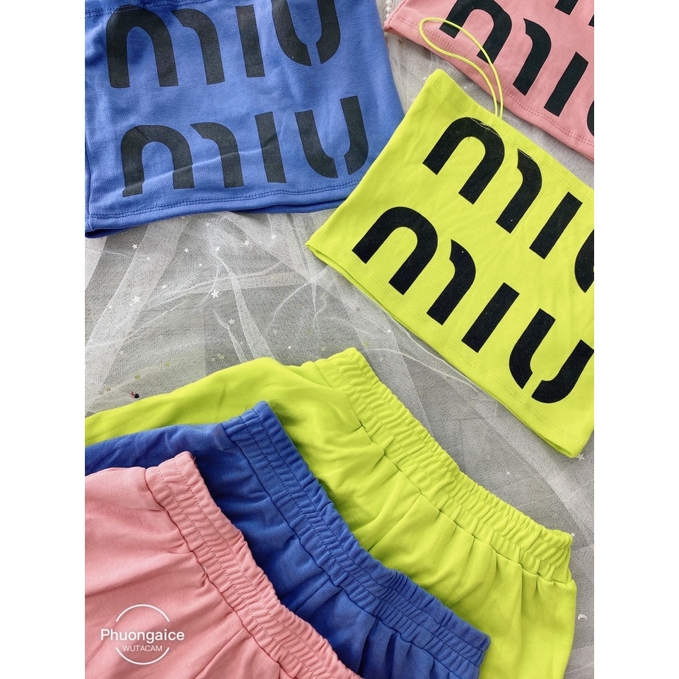 Đồ bộ đùi nữ 2 dây mặc nhà, bộ thun mùa hè chất borip mát mẻ- Phuongaliceshop