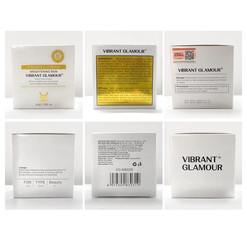 Kem dưỡng da mặt VIBRANT GLAMOUR chứa vitamin C tự nhiên làm trắng dưỡng ẩm loại bỏ tàn nhang cho mặt và cơ thể
 | BigBuy360 - bigbuy360.vn