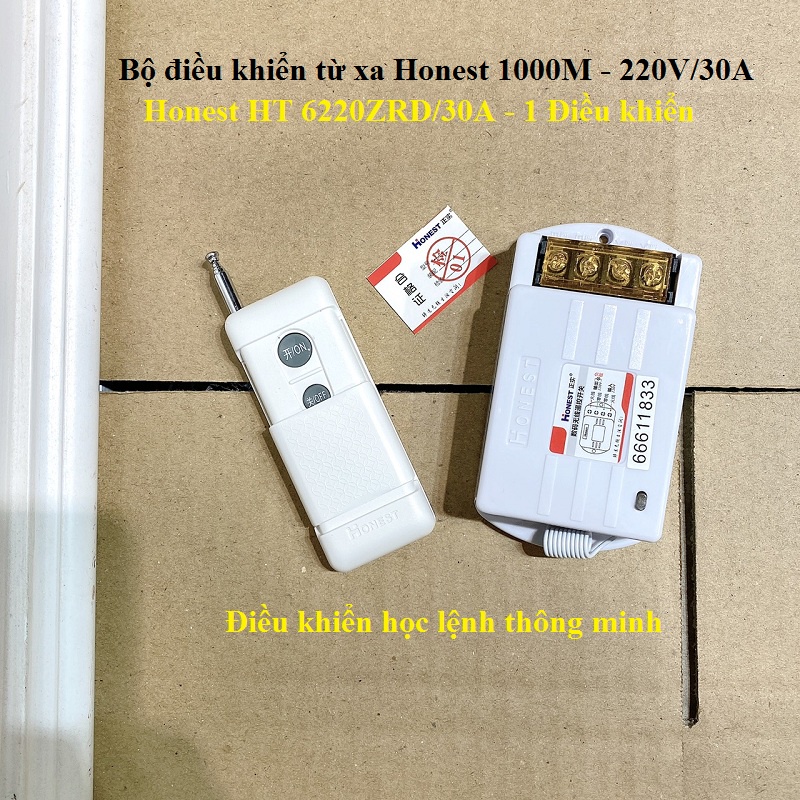 Công tắc điều khiển từ xa 1000m/5000w/30A/220V RF