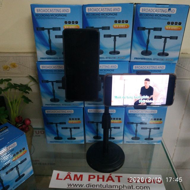 [Mã 2404EL10K giảm 10K đơn 20K] Giá Đỡ Điện Thoại Livestream 2 trong 1