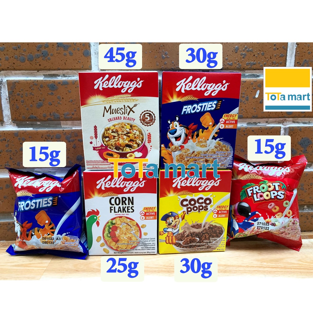 (hsd 05,07/2023) Ngũ cốc KELLOGG'S hộp nhỏ dùng 1 lần.