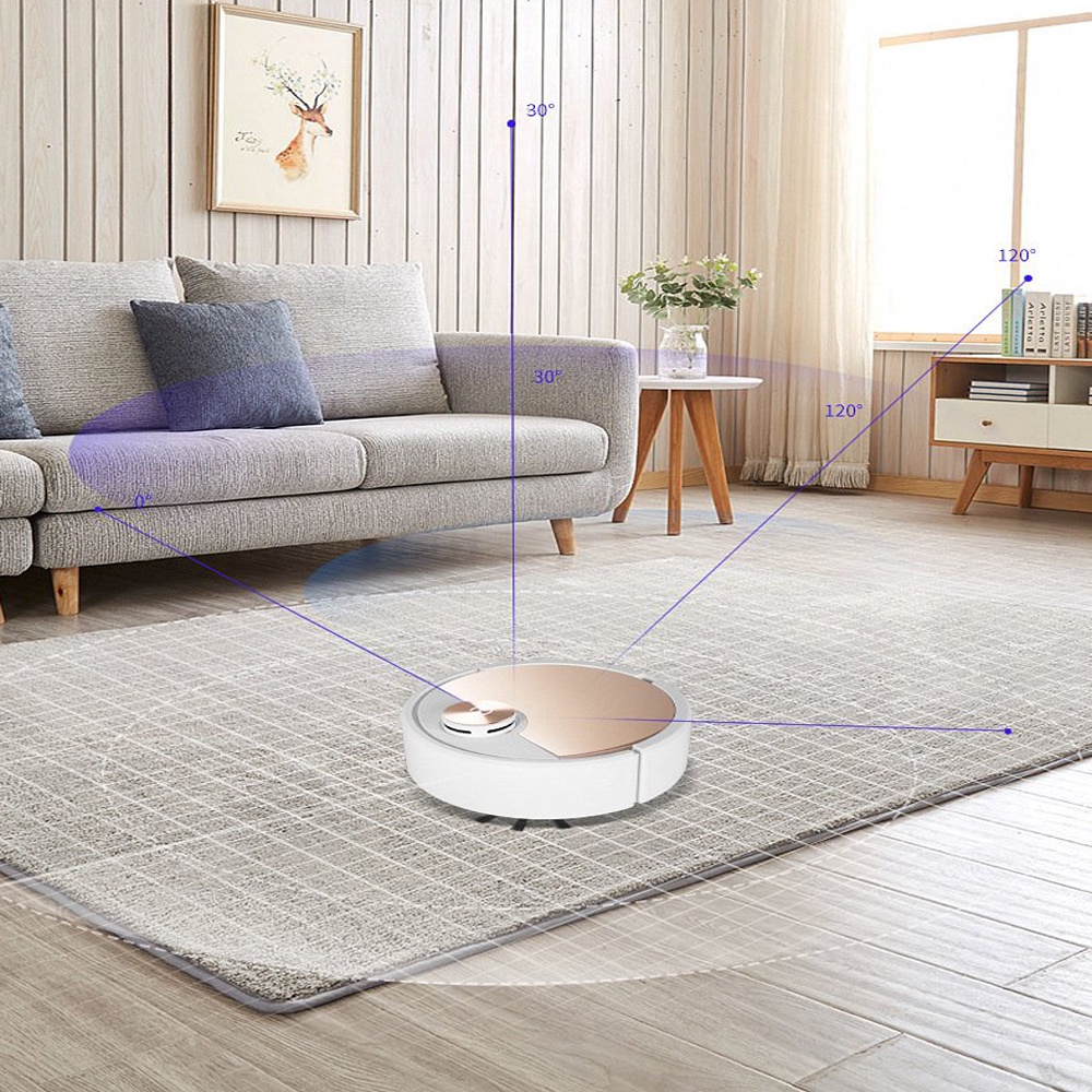 Máy Hút Bui, Robot Hút Bụi Lau Nhà ES06. Lực Hút Mạnh Mẽ, Cảm Biến 1 Chạm, Điều Khiển Qua App, Bảo Hành 12 Tháng!