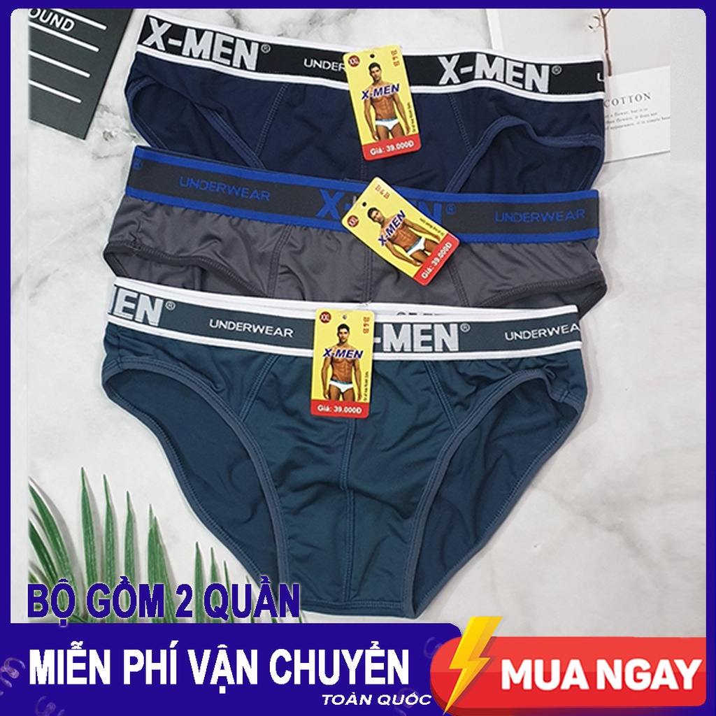 COMBO 2 Quần LÓT Nam - Nhiều Màu - Thun Lạnh Cao cấp Xmenn