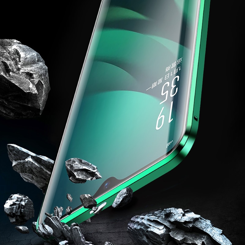 Ốp Bảo Vệ Khung Kim Loại Từ Tính Hai Mặt Bằng Kính Cho VIVO Y11 Y12 Y15 Y17 Y19 Y5S Y20 Y20i Y20S V20 Pro V20SE S1 Pro