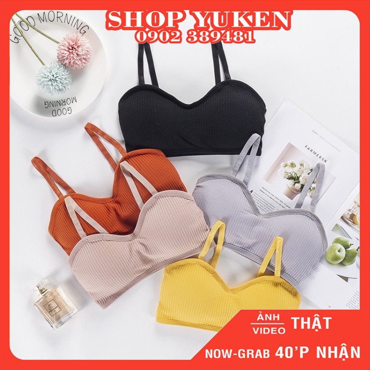 ♥️ HÀNG MỚI VỀ ♥️ [Áo Lót Nữ] Áo bra dây quả ngang bralette cotton cúp ngực A1046