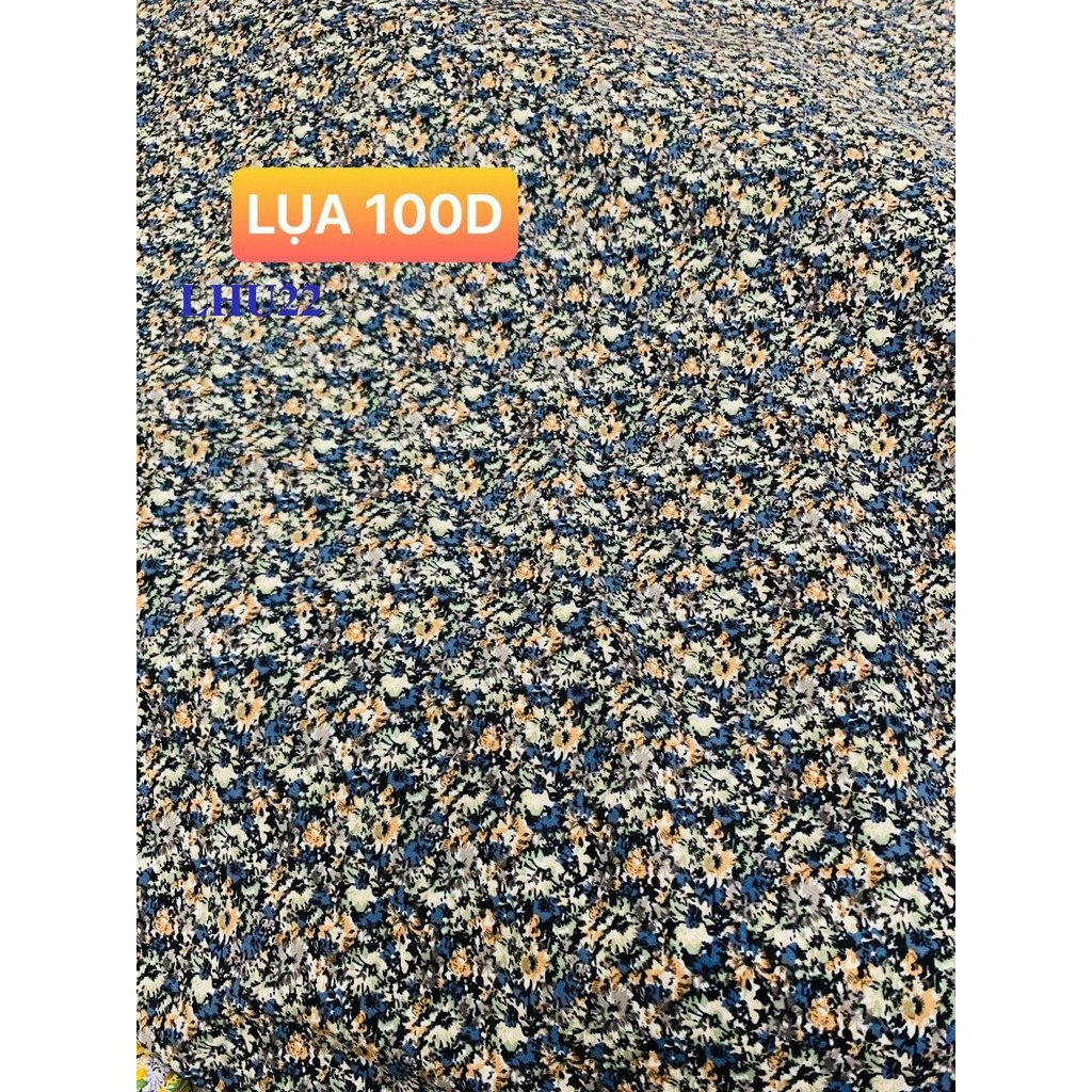 VẢI LỤA 100D HOA NHÍ - DÒNG VẢI THÔNG DỤNG - 1 MÉT X 1M5