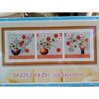 Tranh đính đá hoa ghép 3 bức df2252