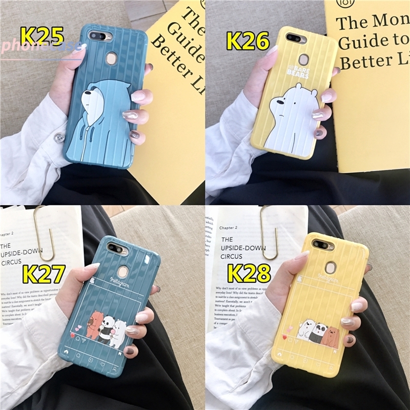 Soft Case VIVO Y15 Y11 U10 Y91C Y20 Y91 Y50 Y12 Y30 Y93 Y12S V19 Y91i Y17 Y12i Y30i Y20S Y95 Y70 Y90 Y20i Y1S Motif Cartoon Bears Cover