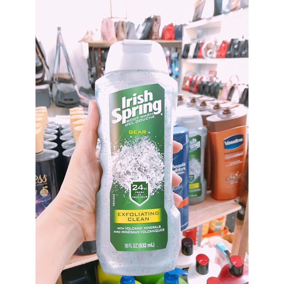 Sữa Tắm nam Irish Spring Original chai 532ml dạng gel - Mỹ