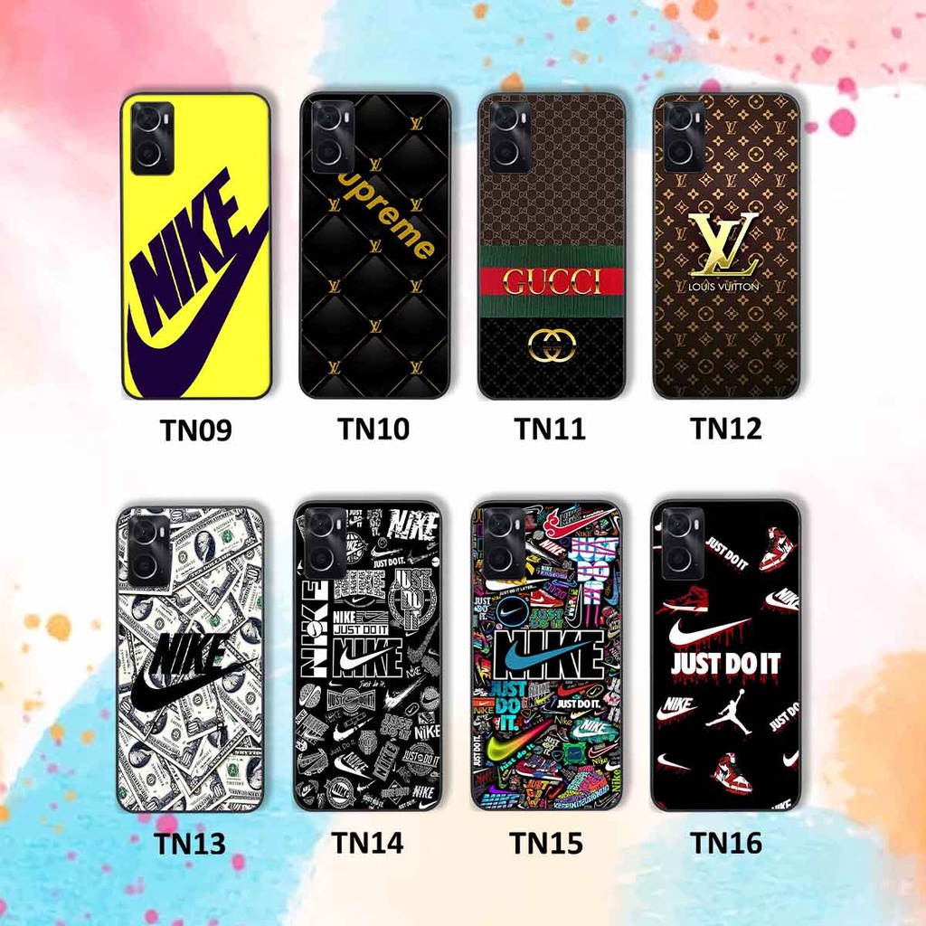 Ốp Oppo A76 in hình thương hiệu L.V, N.I.K.E cá tính, đẳng cấp