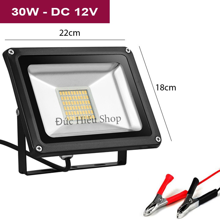 Đèn pha LED kẹp bình ắc quy 12v - 85v auto vôn 30w - Đức Hiếu Shop