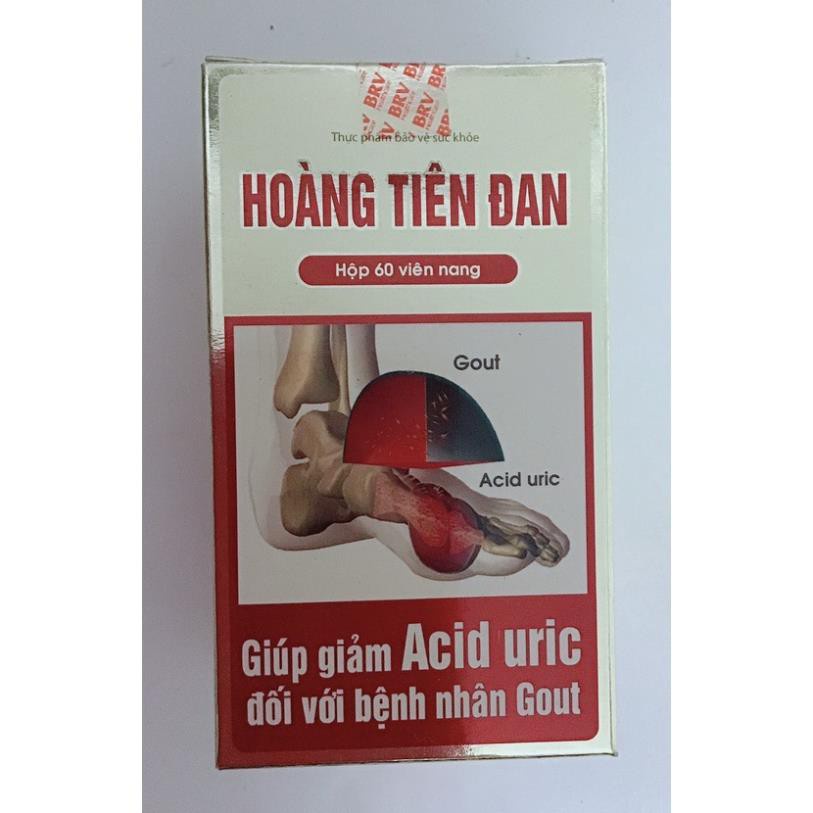 [GIÁ GỐC] Hoàng Tiên Đan Giảm triệu chứng bệnh Gút tăng cường chức năng gan thận - Lọ 60 viên