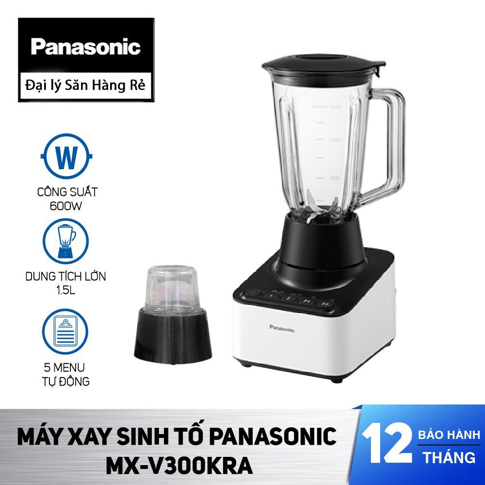 Máy xay sinh tố xay đá 2 cối Panasonic MX-V300KRA công suất 600W - Hàng chính hãng, bảo hành 12 tháng