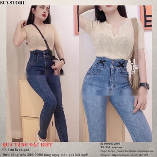 Jean dài đai cao cấp dây chéo suystore [hottrend]