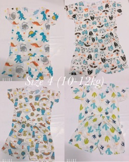 Combo 4 bộ đồ cotton giấy