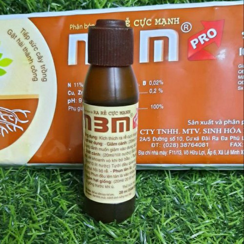 Phân bón lá N3M PRO 20ml đậm đặc ra rễ cực mạnh