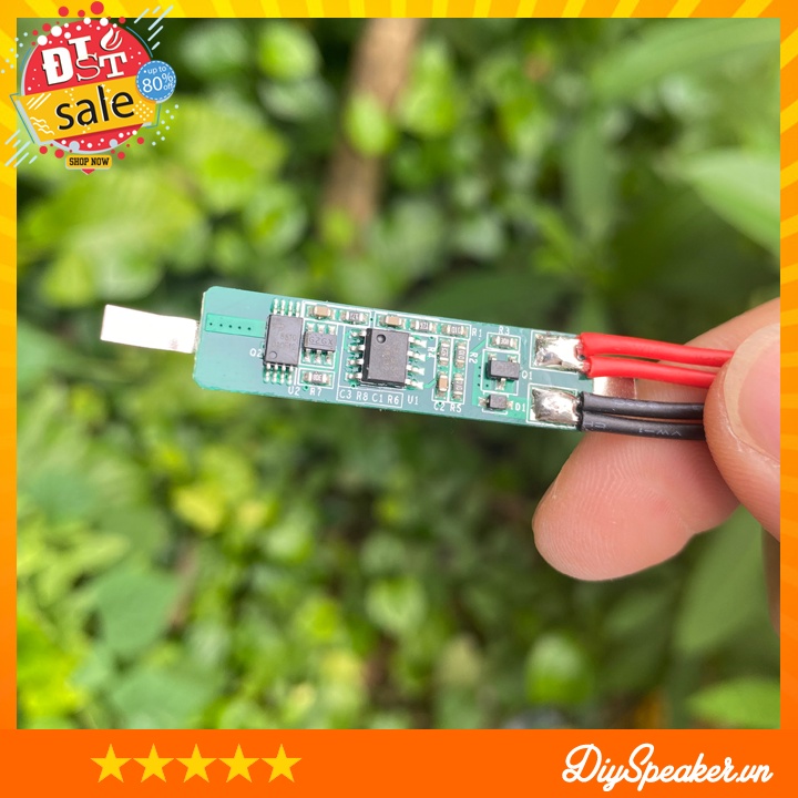 Bảng bảo vệ bảng sạc và xả pin lithium 3.7V  1cell  - Hàng tháo loại tốt, thanh lý giá rẻ