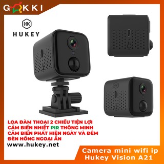 Camera ip mini Hukey Vision A21 siêu nét fullhd 1080P - Cảm biến nhiệt PIR - Cảm biến hồng ngoại ngày và đêm