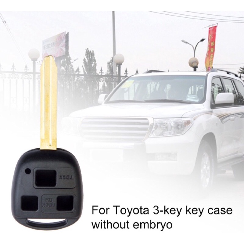Vỏ chìa khoá xe TOYOTA 3 nút - vỏ chìa khoá toyota Yaris , Prado , Land Cruiser ( 3 nút )